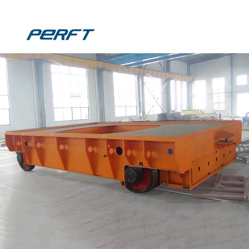 Low Voltage Rail Powered Turntable Transfer Cart For Workshop 